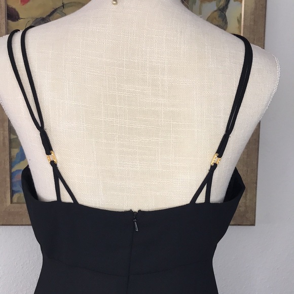 Vintage Sexy Little Black Cocktail Dress Size 9 - Picture 5 of 10